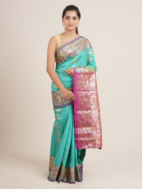 

Pothys Green Woven Design Art Silk Saree