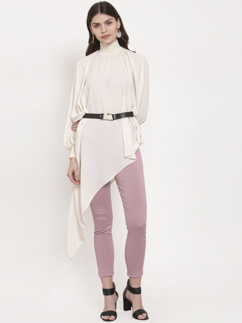 

Global Republic Beige A-Line Longline Top