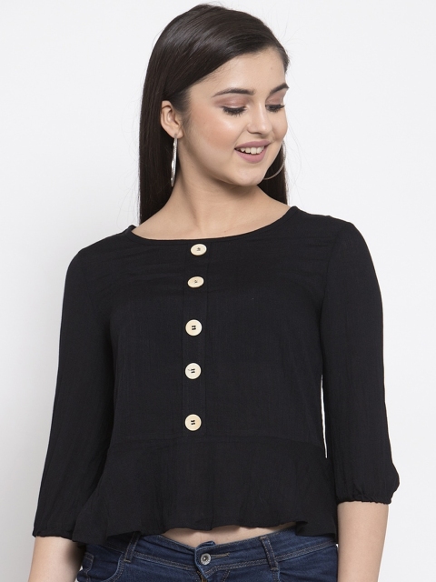 

Global Republic Black Regular Crop Top