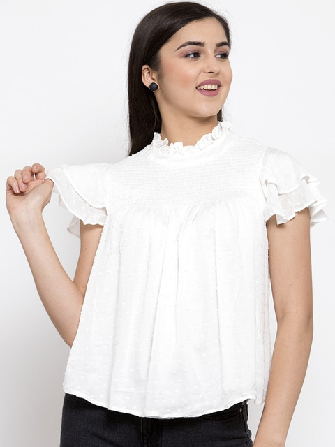 

Global Republic White A-Line Top