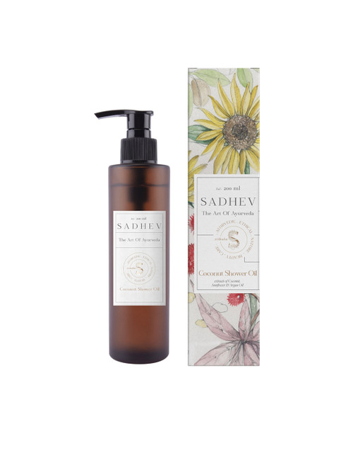 

SADHEV Coconut Shower Oil 200ml, White