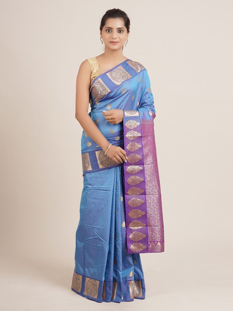 

Pothys Blue Woven Design Art Silk Saree