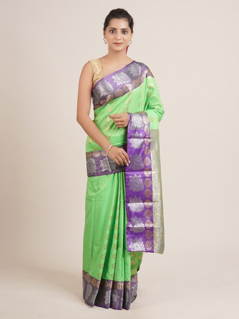 

Pothys Green Woven Design Art Silk Saree