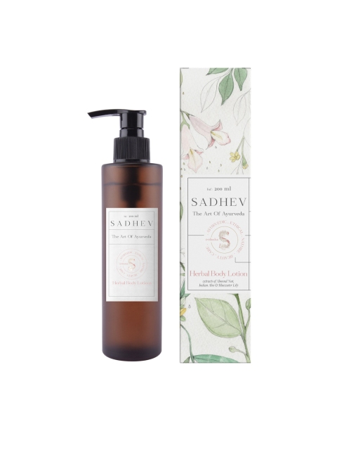 

Sadhev Almond & Aloe Herbal Body Lotion 200 ml, White