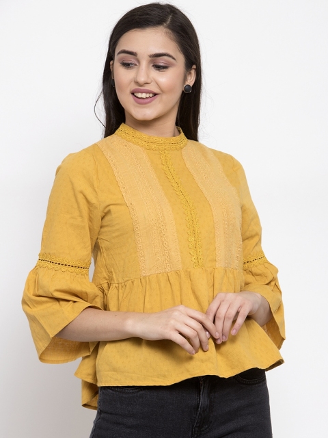 

Global Republic Yellow A-Line Top