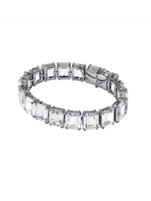 

SWAROVSKI Women Silver MILLENIA:BRACELET S OCTA WHITE/RHS M Bracelet