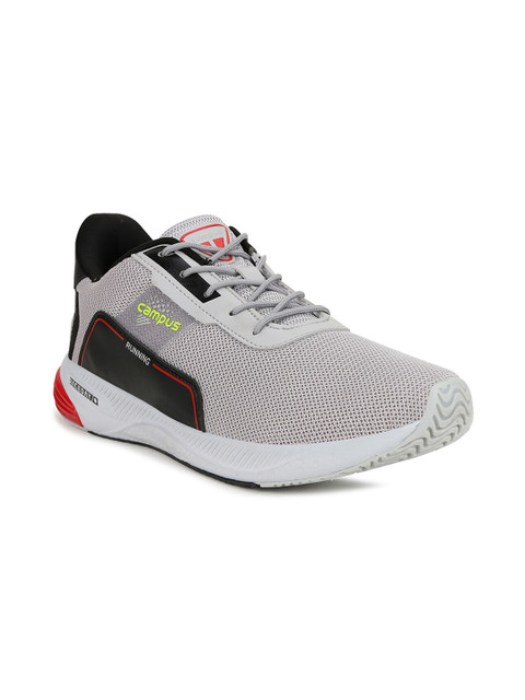 

Campus Men Grey Mesh Road Running Shoes