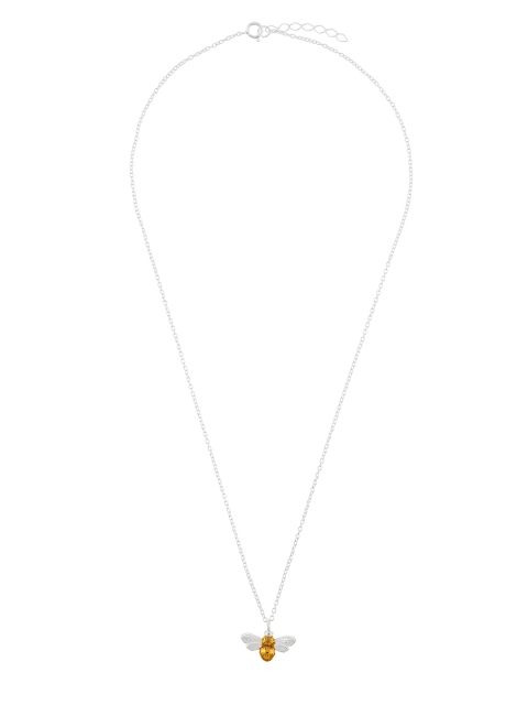 

Accessorize Silver-Toned Metal Bee Pendant Necklace