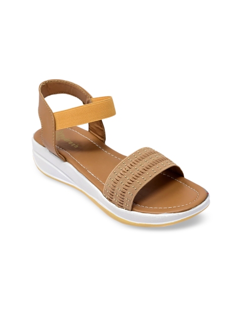 

Padvesh Women Beige Embellished Sandals