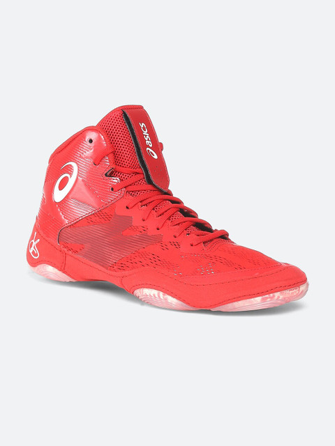 

ASICS Men Red Synthetic High-Top JB Elite IV Training or Gym Shoes