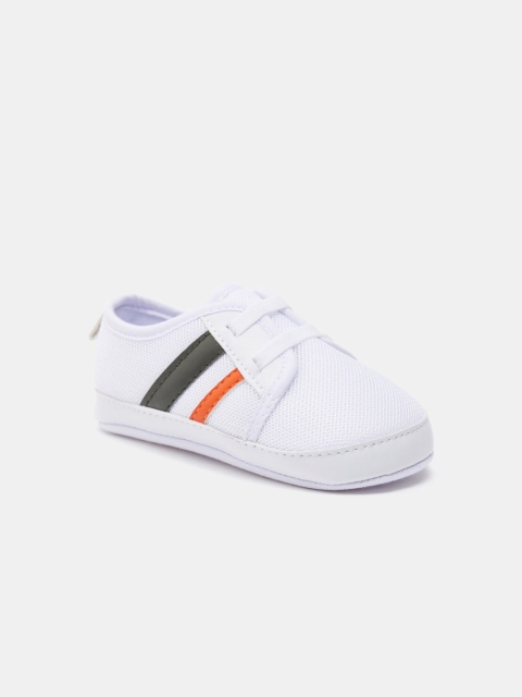 

shoexpress White Textured Slip-On Booties with Panel Detail