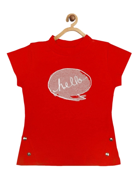 

Tiny Girl Red Regular Top