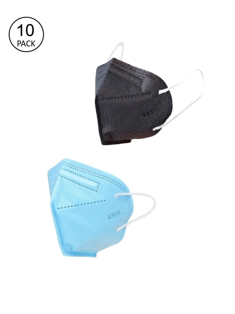 

OOMPH Unisex Pack of 20 5Ply Anti-Pollution Reusable Face Masks, Black