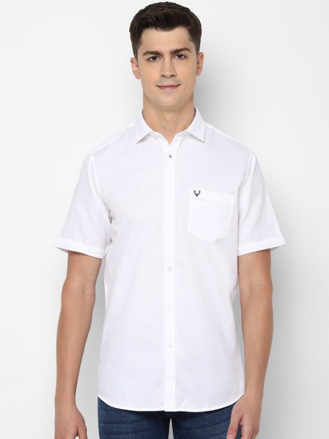 

Allen Solly Men White Slim Fit Cotton Casual Shirt