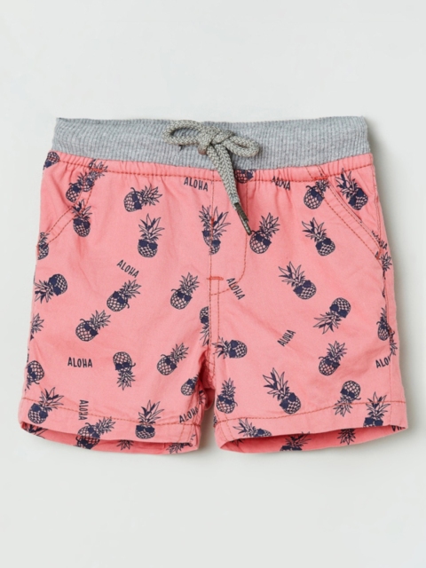 

max Boys Rust Printed Regular Fit Regular Shorts
