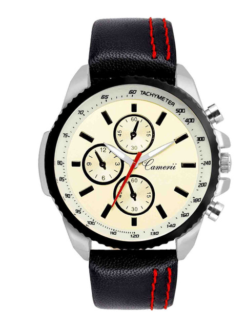 

Camerii Men Black Analogue Watch WM234_B-Black
