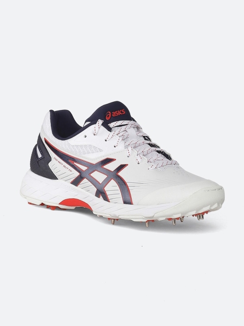 

ASICS Men Off-White Synthetic Cricket Shoes