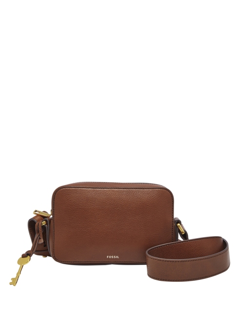 

Fossil Women Brown Solid Crossbody Bag