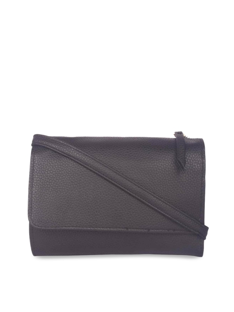

Bagkok Black Textured Structured Sling Bag