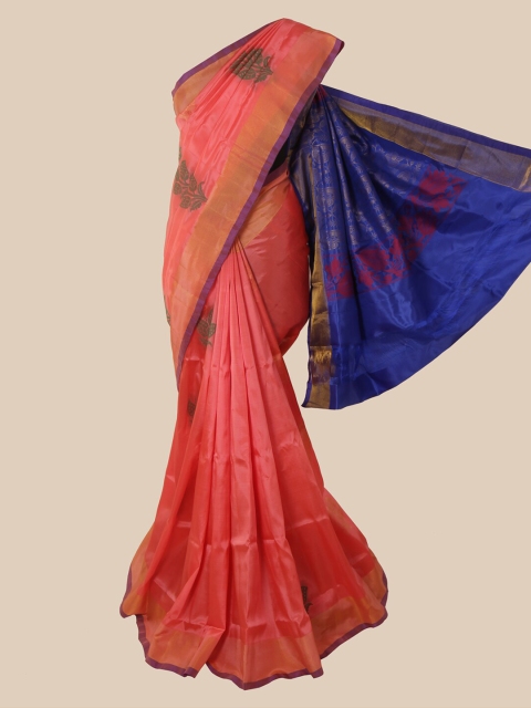 

Pothys Pink Pure Silk Saree