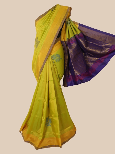 

Pothys Green Woven Design Pure Silk Saree