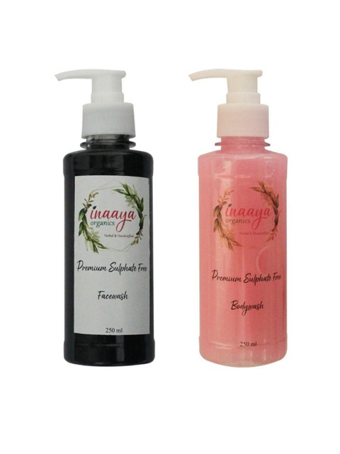 

Inaaya Organics Set of Black Beauty Organic Face Wash & Lavender Body Wash, Multi