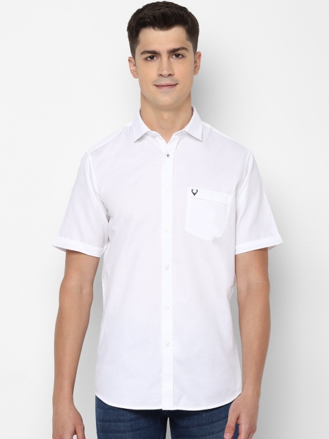 

Allen Solly Men White Slim Fit Casual Shirt