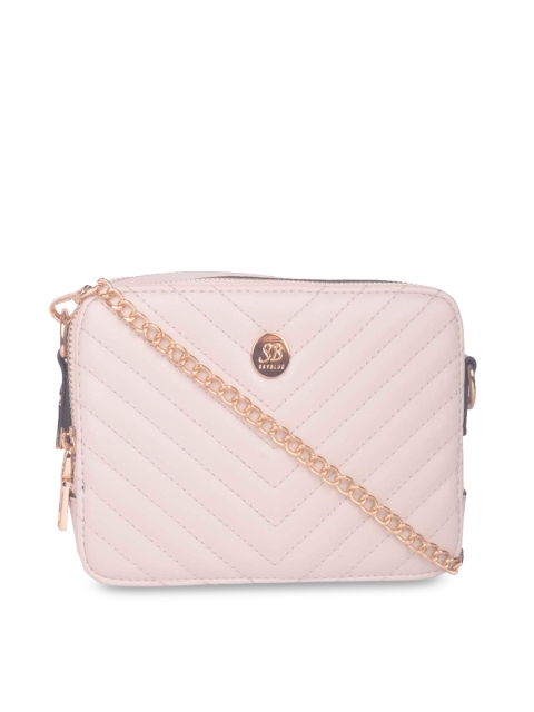 

Bagkok Cream-Coloured Solid Sling Bag