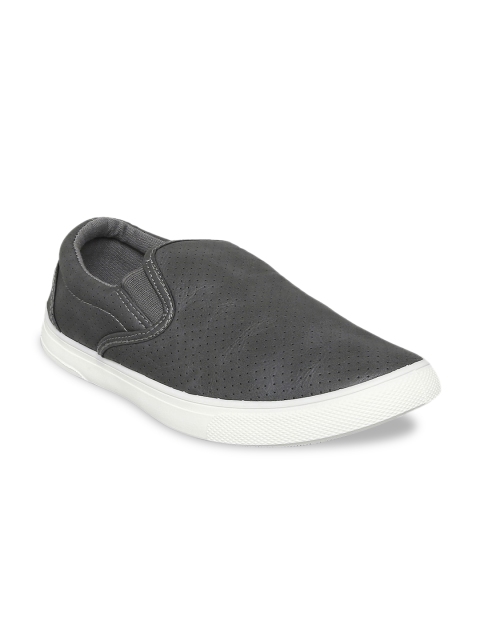 

BYFORD by Pantaloons Men Grey Perforations Slip-On Sneakers
