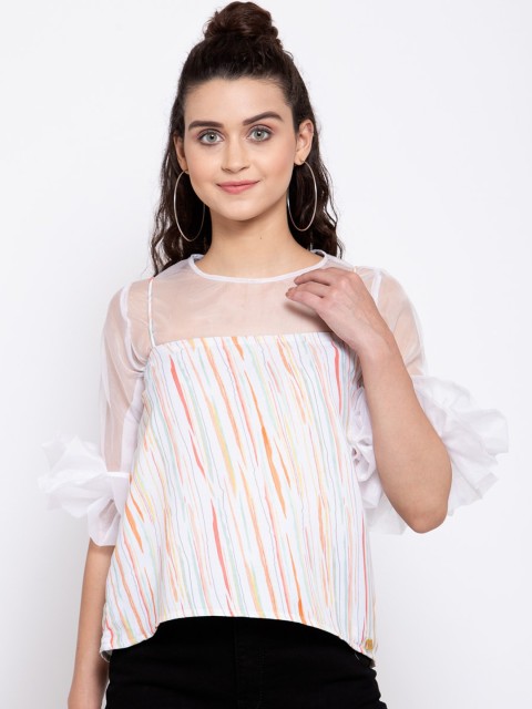 

EMBLAZE Multi Bell Sleeve High-Low Top