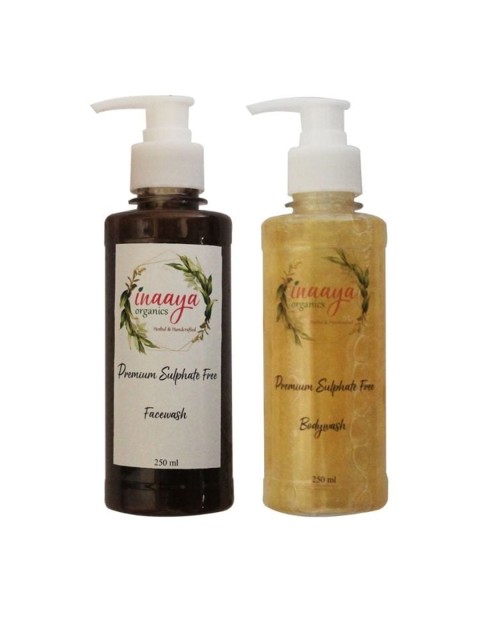 

Inaaya Organics Set of Organic Face Wash & Bubbly Blue Body Wash, Multi