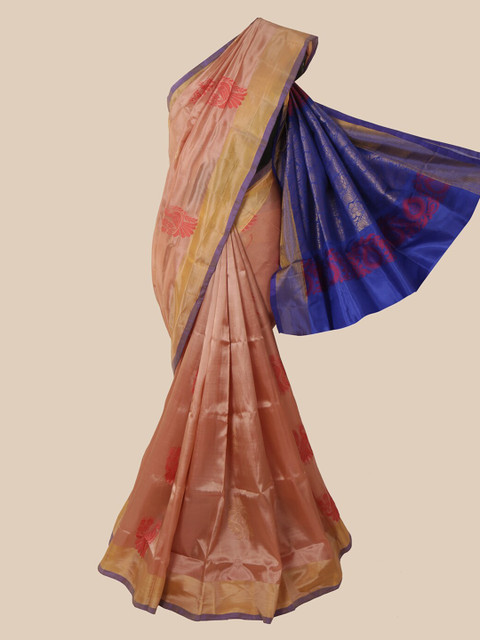 

Pothys Pink Woven Design Pure Silk Saree