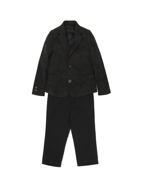 

Allen Solly Junior Boys Black Solid Single-Breasted Formal Suit
