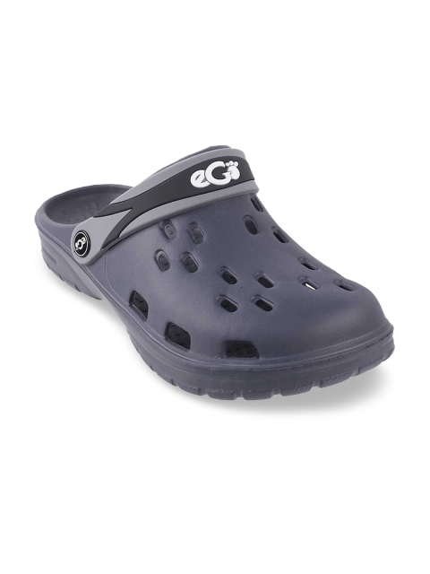 

WALKWAY Men Blue Textured Clogs