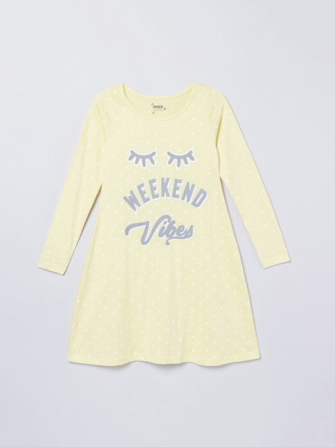 

max Yellow A-Line Dress