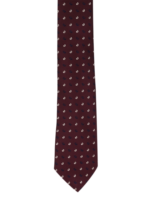 

Peter England Men Maroon & White Woven Design Accessory Gift Set
