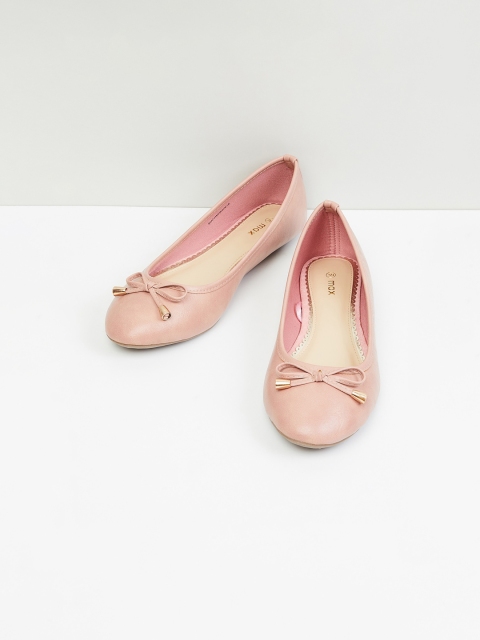 

max Women Pink Ballerinas with Bows Flats