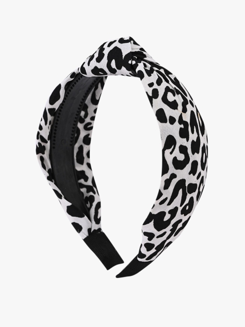 

BuckleUp Women White & Black Lace Hairband