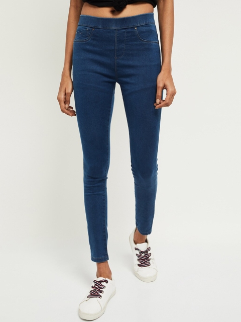 

max Women Blue Skinny Fit Stretchable Jeans