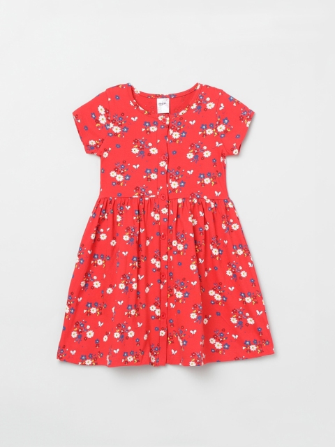 

max Red & White Floral A-Line Dress