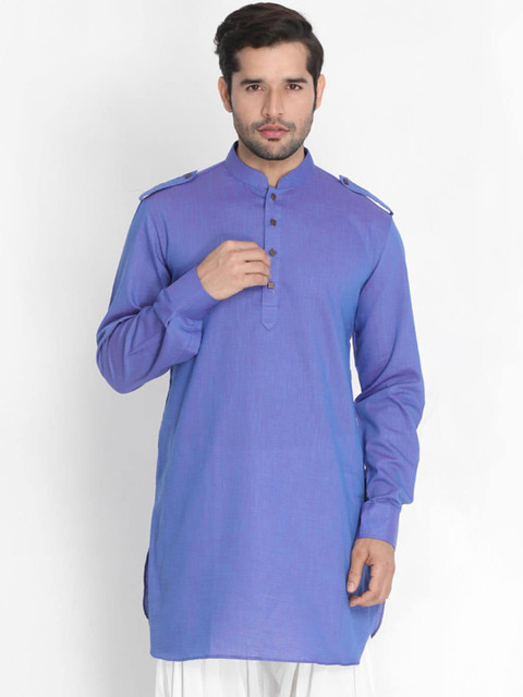 

VASTRAMAY Men Purple Kurta
