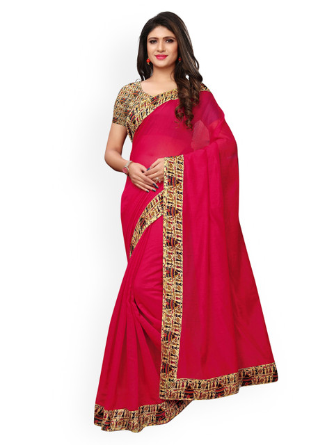 

KALINI Red Printed Saree