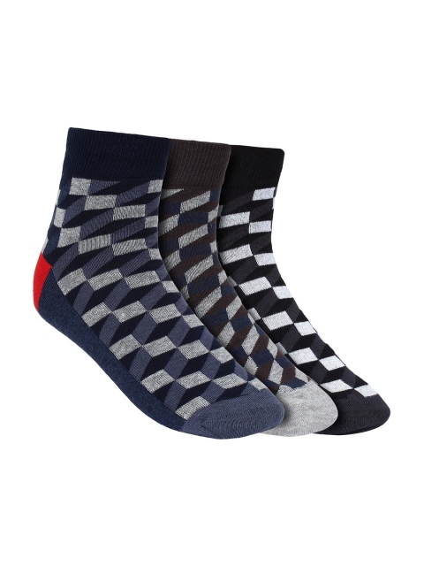 

Creature Men Pack Of 3 Assorted Pure Combed Cotton Above Ankle-Length Socks