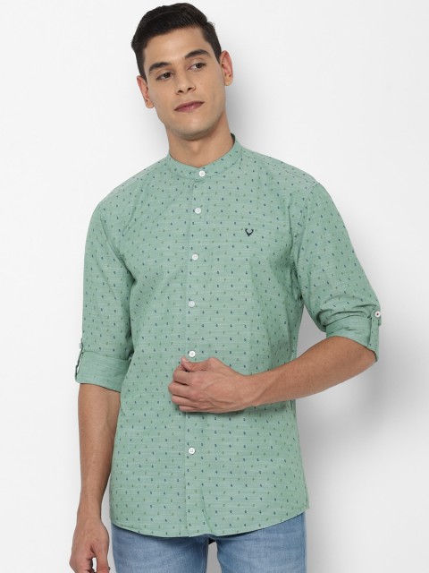 

Allen Solly Sport Men Green Regular Fit Printed Casual Shirt