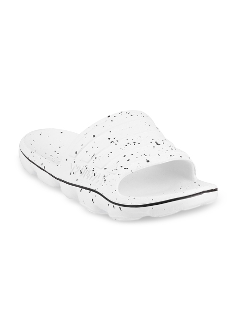 

WALKWAY Men White Printed Sliders