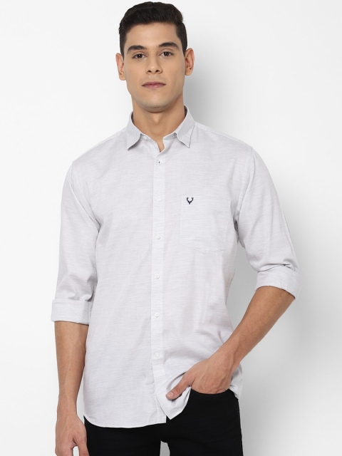 

Allen Solly Men Grey Slim Fit Casual Shirt