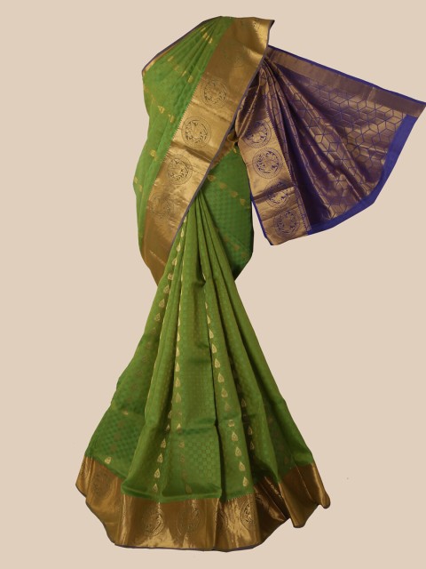 

Pothys Green Woven Design Pure Silk Saree