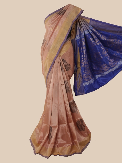 

Pothys Brown Ethnic Motifs Pure Silk Saree