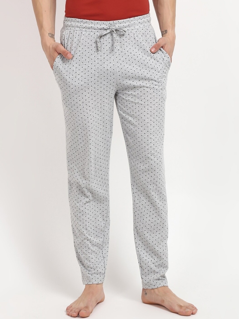 

V2 Value & Variety Men Grey Melange Print Lounge Pants