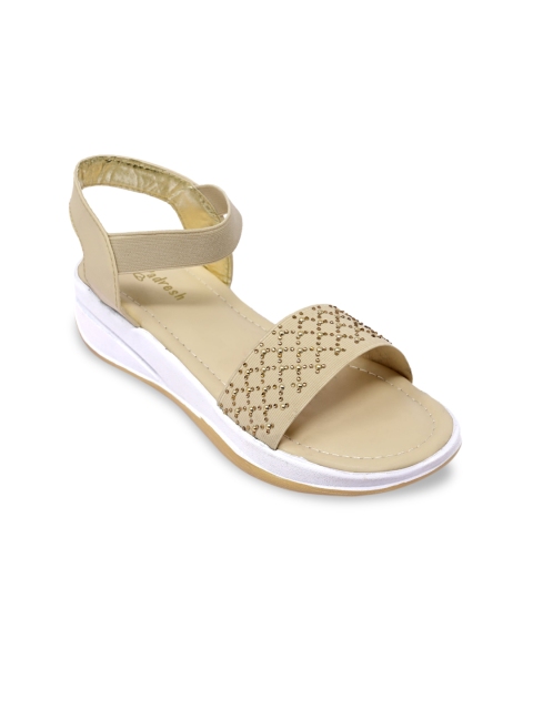 

Padvesh Beige Embellished Wedges